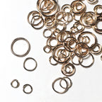 Öppna Bindringar 4mm-10mm Roséguld, 5 gram (ca 70-100st)
