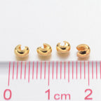 Klämtäckare 3mm Guldpläterad Järn Nickelfria, 25-pack