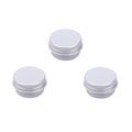 Aluminiumburkar 5ml Platinumfärgade 2,5x1,5cm med skruvlock, 3-pack