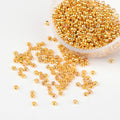 Klämpärlor 2mm Wireklämmor Crimp beads Guldpläterad Mässing