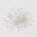 Klämpärlor 2mm Wireklämmor Crimp beads Silverpläterad Mässing