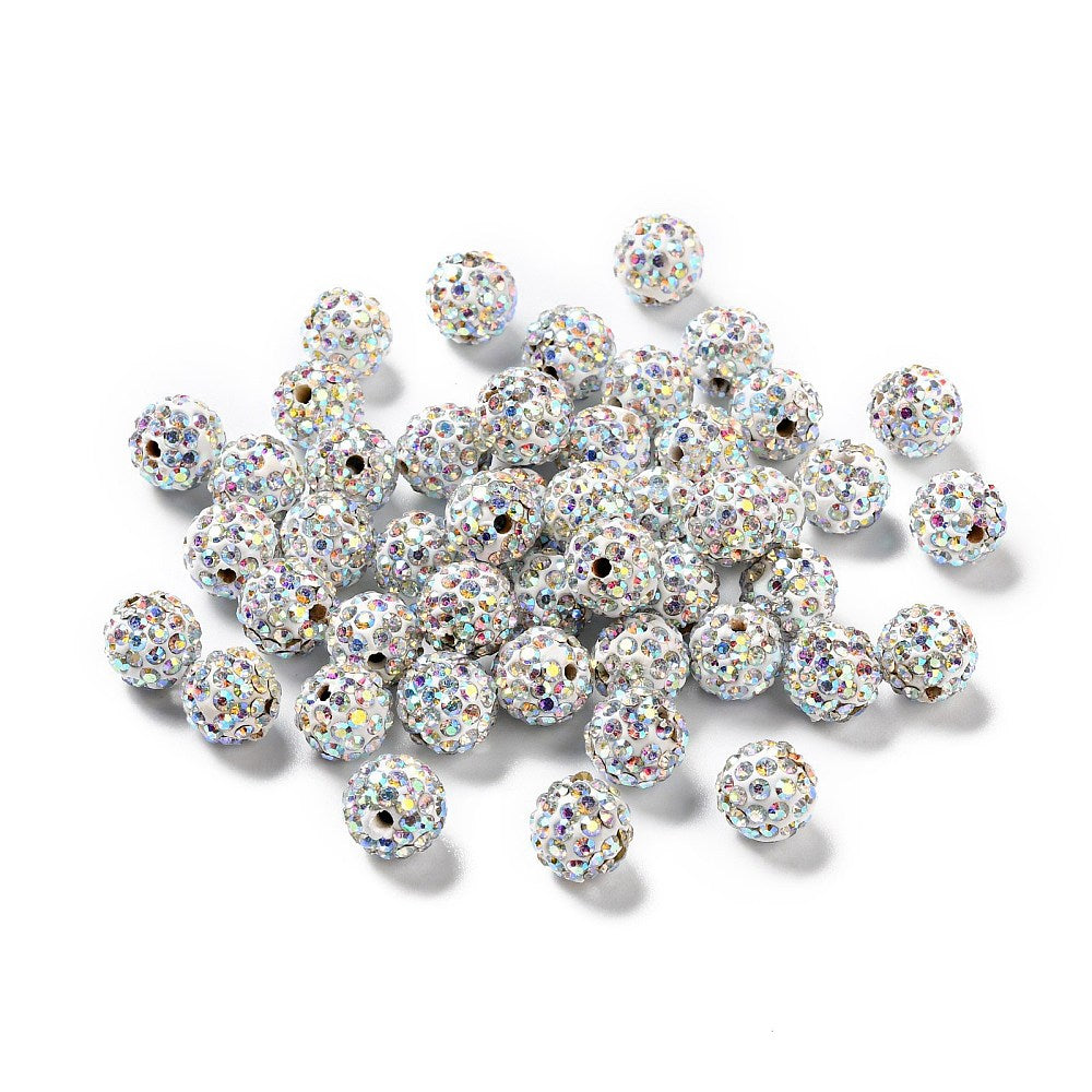 Strasspärlor Discobollar 10mm Norrsken Crystal AB, 10-pack