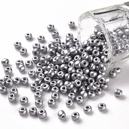 Seed Beads 2mm, 3mm eller 4mm Silver, 30 gram