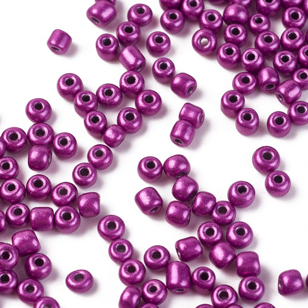 Seed Beads 4-5mm Lila, 30 gram (ca 350st)