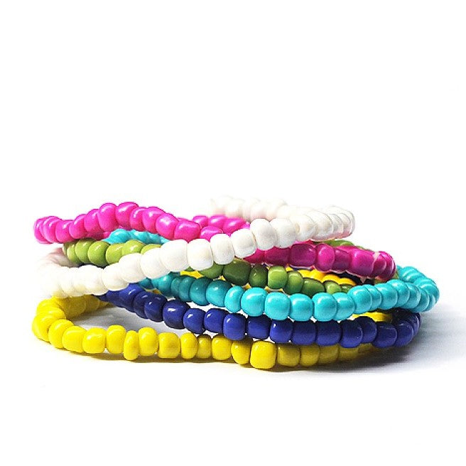 Seed Beads 4-5mm Mixade färger , 30 gram (ca 350st)