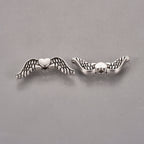 Änglavingar 20x7mm Antiksilver, 10-pack