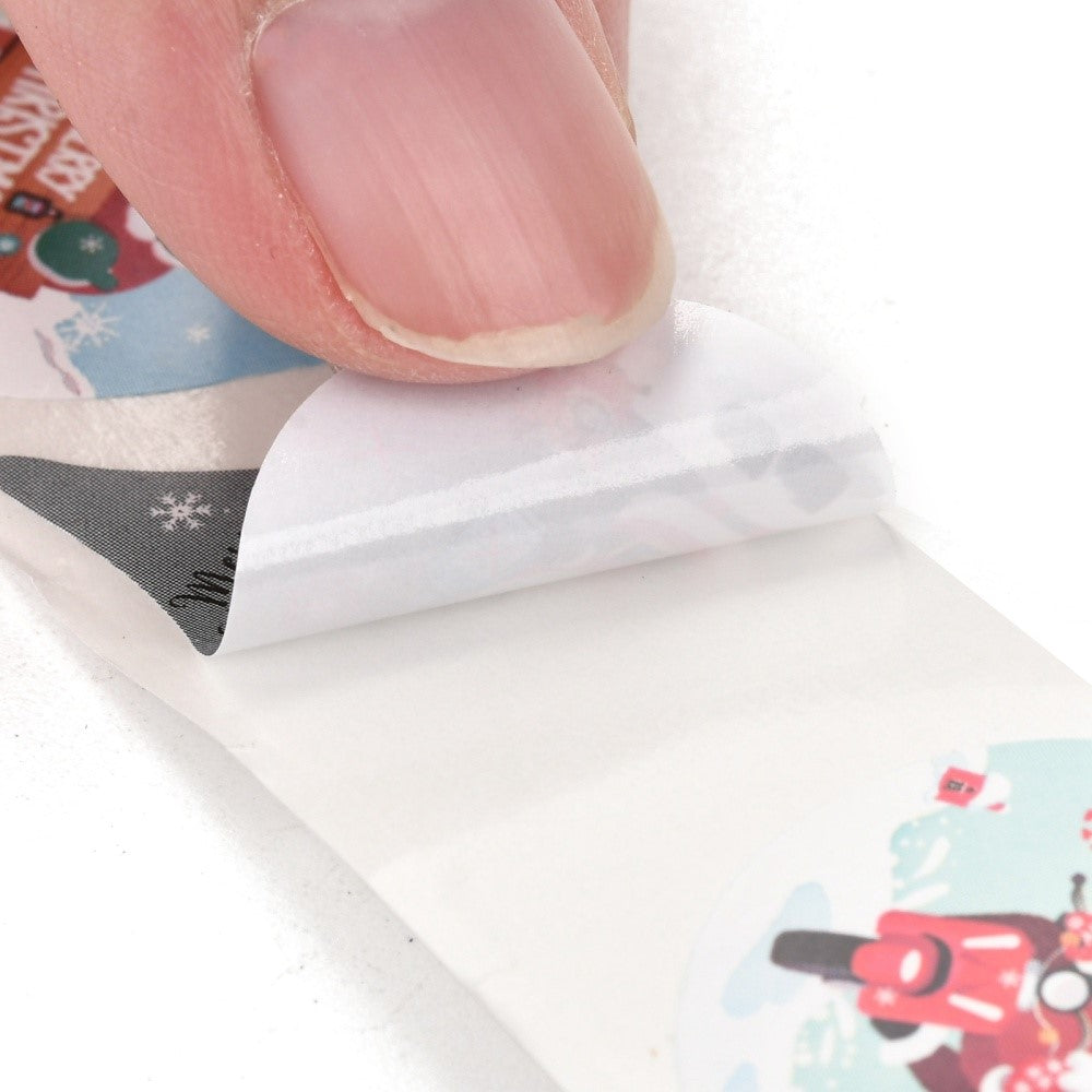 Klistermärken Merry Christmas Droppform, 48st