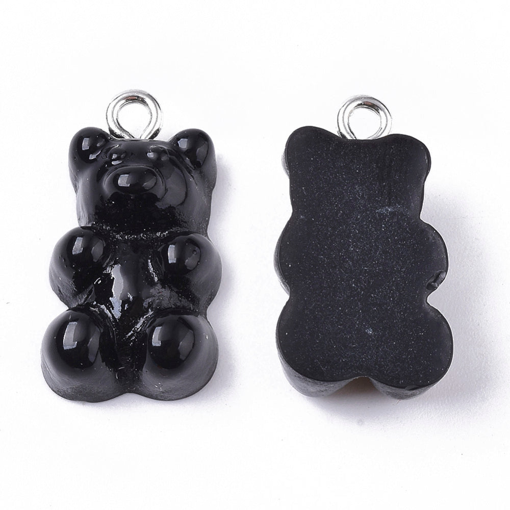 Godisnallar Berlocker 21x7mm Resin Mixade färger, 20-pack