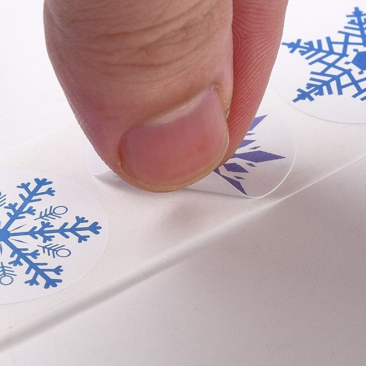 Klistermärke  2,5cm Mandala Snöflinga, 48st