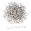 Öppna Bindringar 4mm-10mm Platinumpläterade, 5 gram (ca 70-100st)