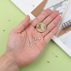 Strassrondeller 4mm Silverpläterade Mixfärg, 20-pack