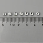 Strassrondeller 4mm Silverpläterade Mixfärg, 20-pack
