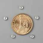 Strassrondeller 4mm Silverpläterade Mixfärg, 20-pack