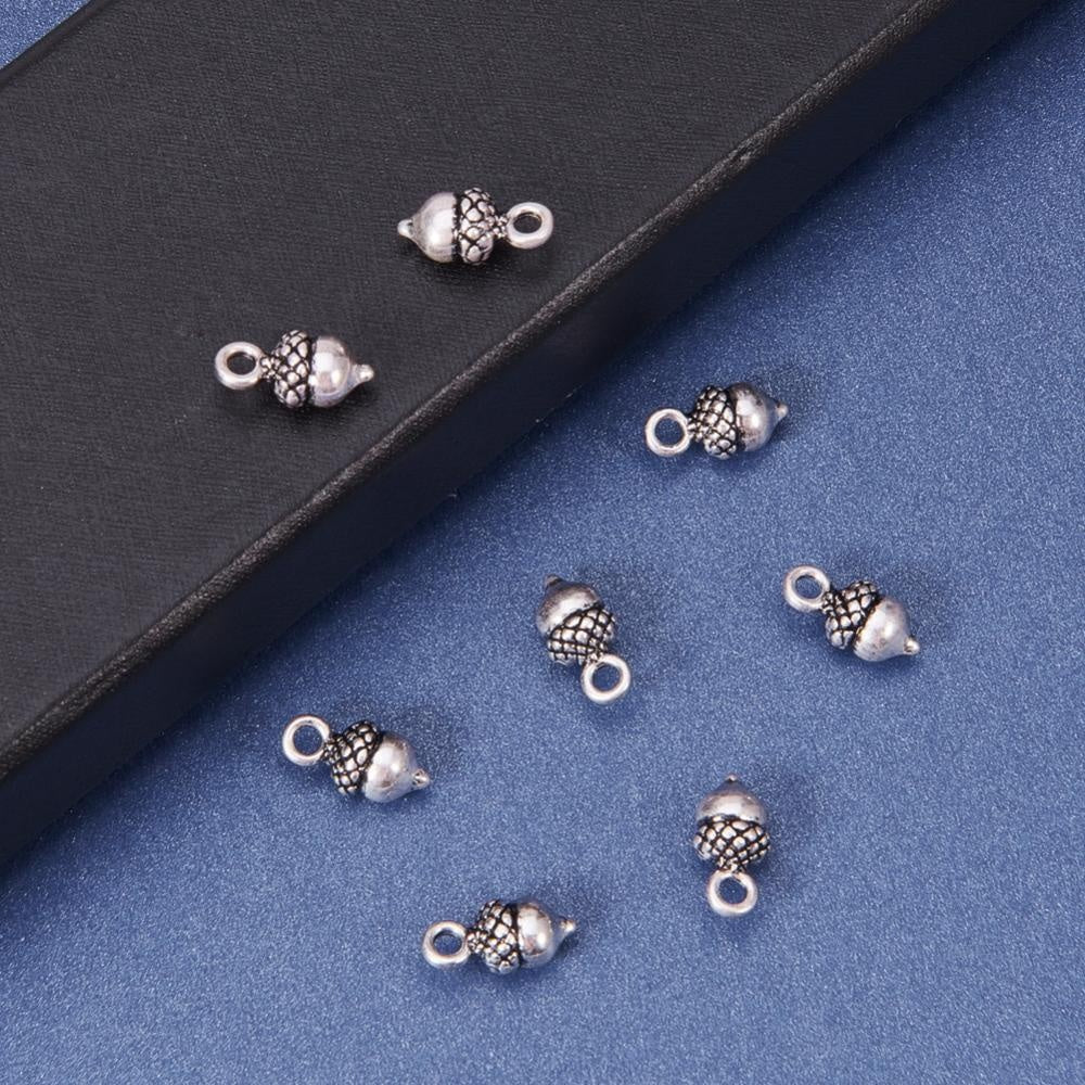 Ekollon Berlocker Antiksilver 14x7mm, 2st