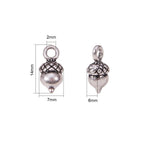Ekollon Berlocker Antiksilver 14x7mm, 2st