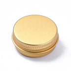 Aluminiumburkar 15ml Guldig 4,15x1,7cm med skruvlock, 2-pack