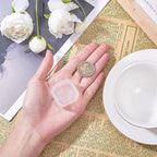Plastboxar Smyckesaskar 3,5x3,5x1,8cm Klara Transparenta, 2st