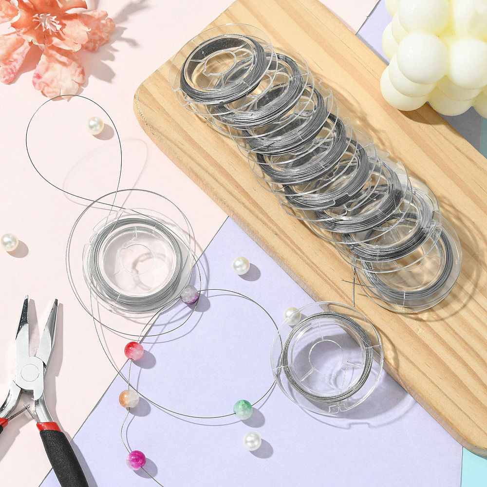 Tigertail Wiretråd Smyckestråd Rostfritt Stål 0,38mm, 1 rulle (10 meter)