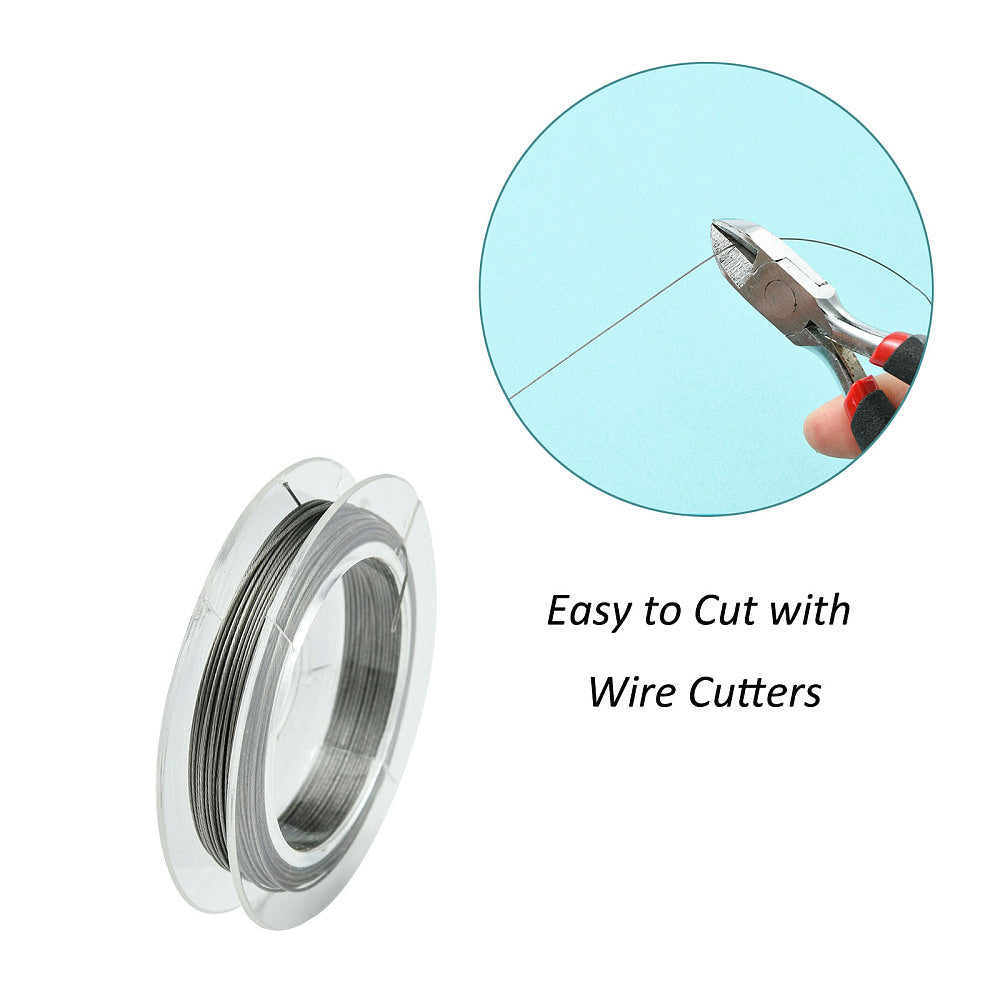 Tigertail Wiretråd Smyckestråd Rostfritt Stål 0,38mm, 1 rulle (10 meter)