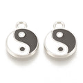 Yin & Yang Berlocker 16x12mm, 2st