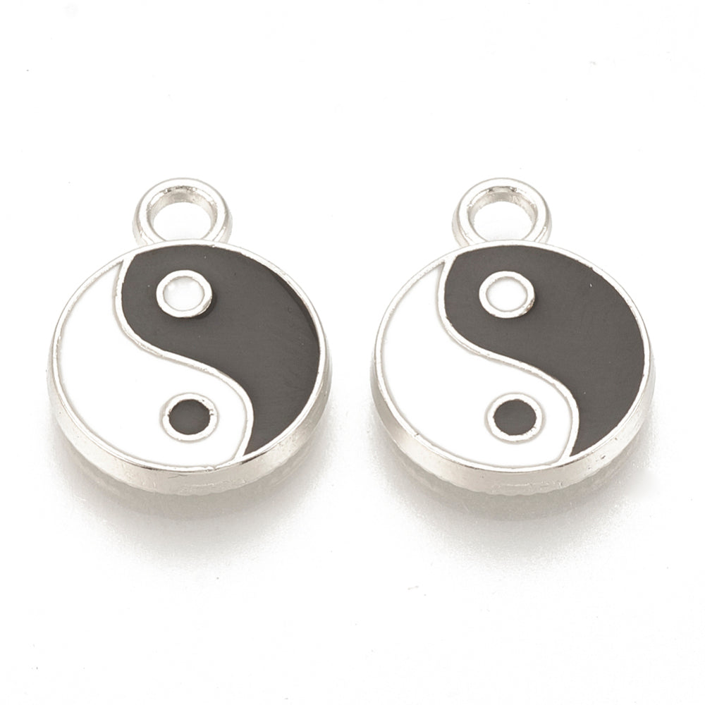 Yin & Yang Berlocker 16x12mm, 2st