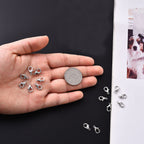 Hummerklolås 12x6mm Platinumpläterade, 10-pack