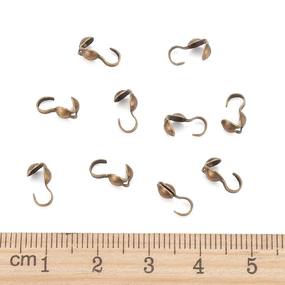 Knutgömmor 9x3mm Brons, 40st