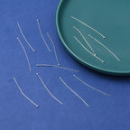 Kulpinnar Hattpinnar 50mm Silverpläterade 1,5mm Kula Nickelfria, 25-pack