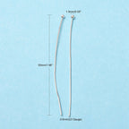 Kulpinnar Hattpinnar 50mm Silverpläterade 1,5mm Kula Nickelfria, 25-pack