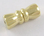 Skruvlås Avslut 11x4,5mm Gyllene till Armband & Halsband, 6-pack
