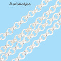 Rolokedja i järn silver 4 mm Nickelfri, 1 meter